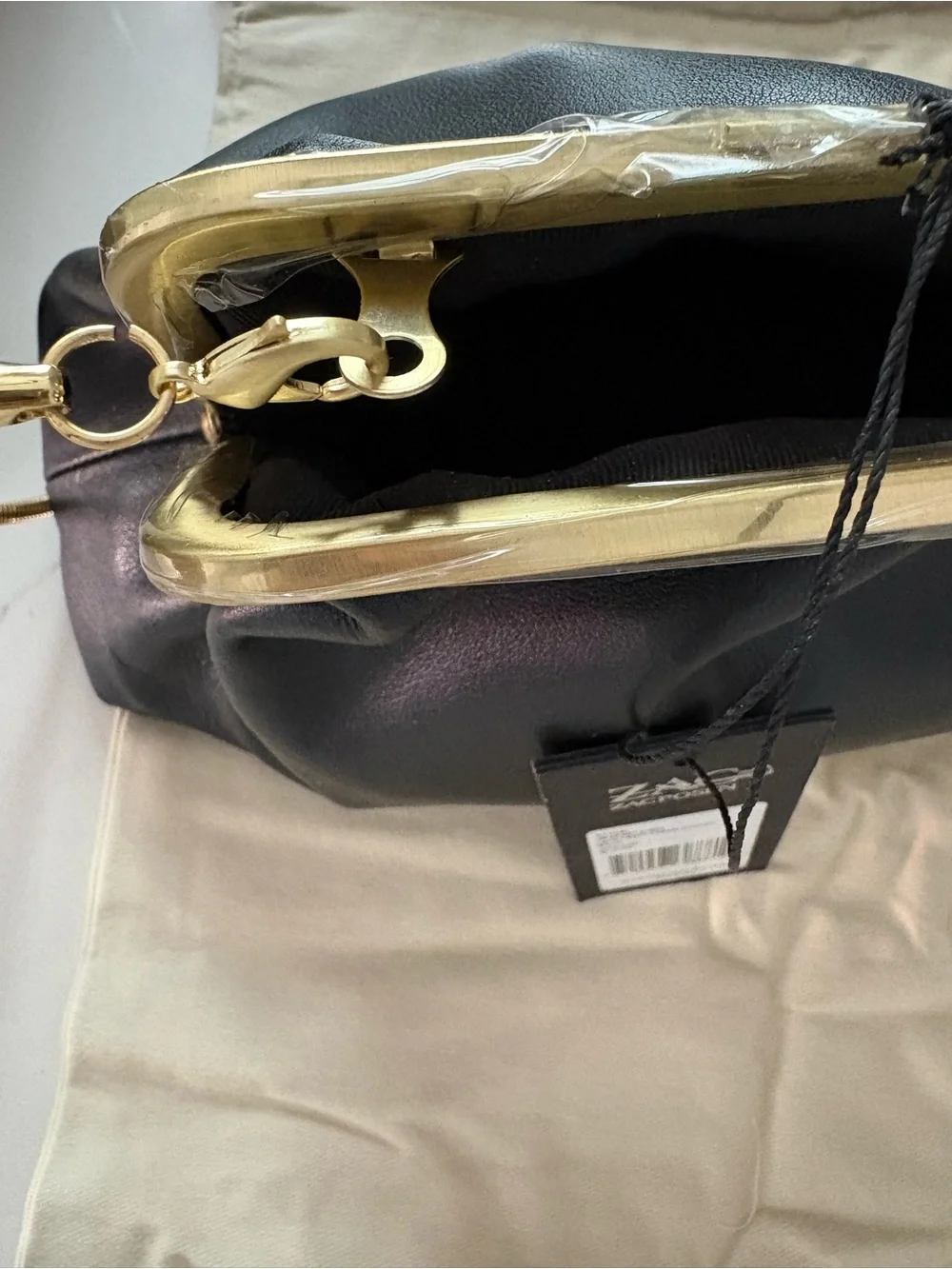 Zac Zac Posen Lacey Soft Frame Clutch/ Crossbody Bag